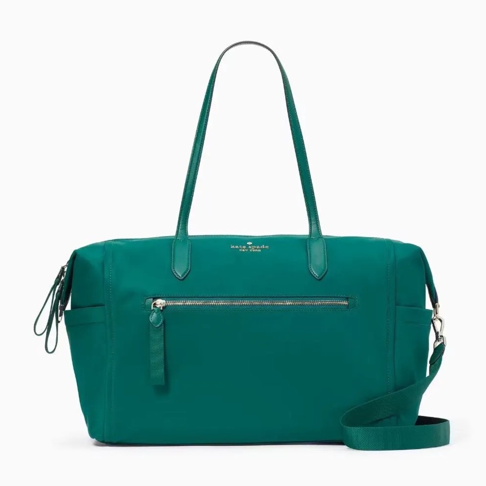 Like New Kate Spade Chelsea Nylon Weekender bag -  Deep Jade